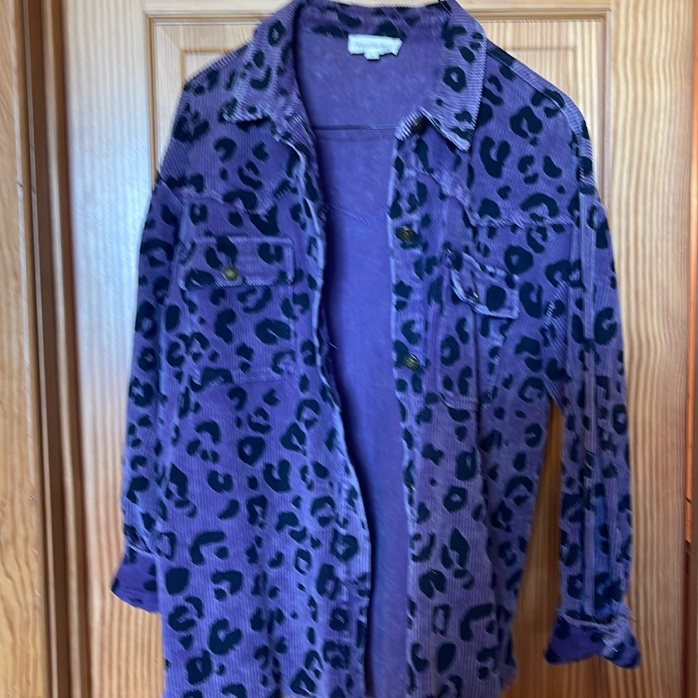 Leopard print purple size L Shacket
